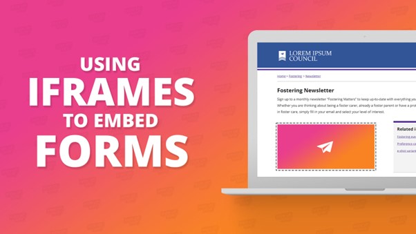 Using iframes to embed forms