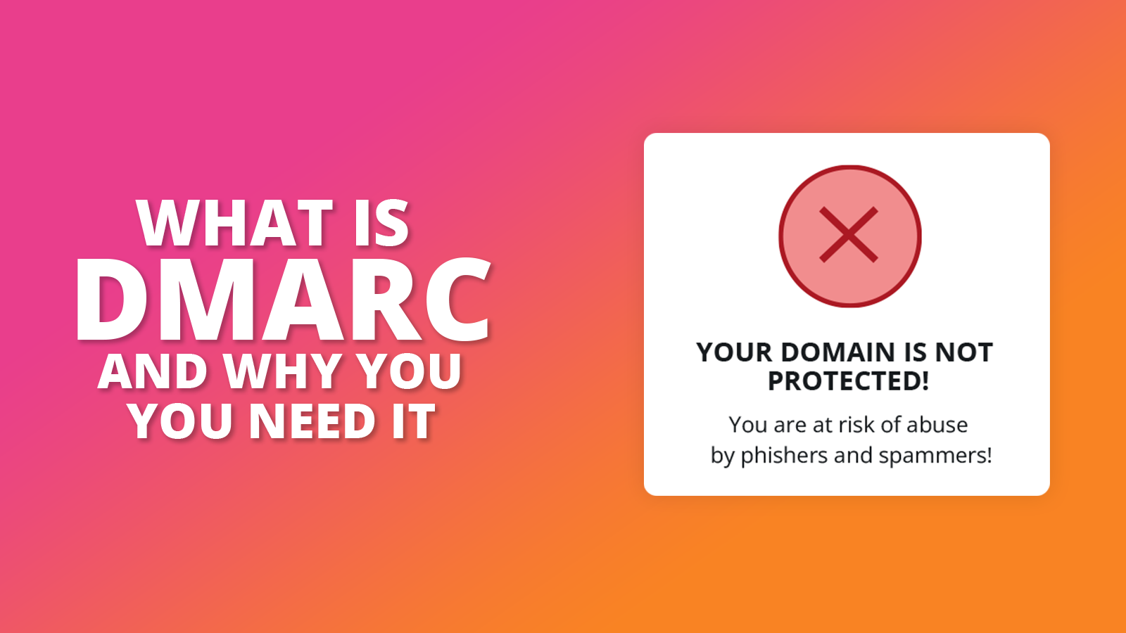 DMARC: What it is and why you need it.