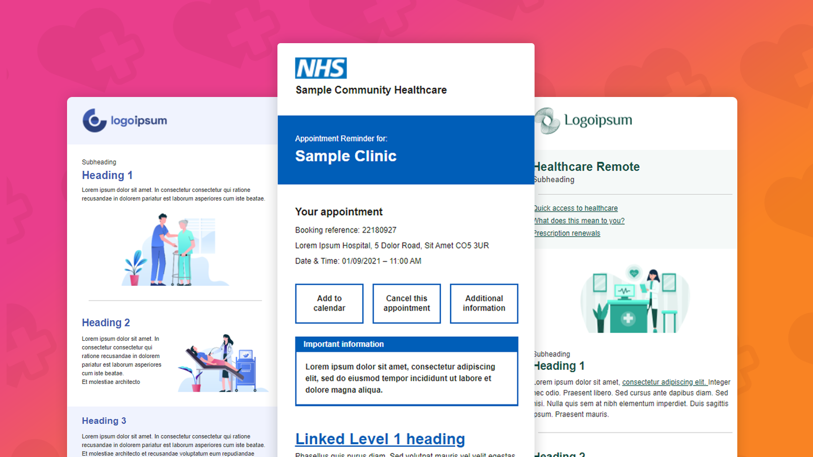 NHS and Healthcare templates 