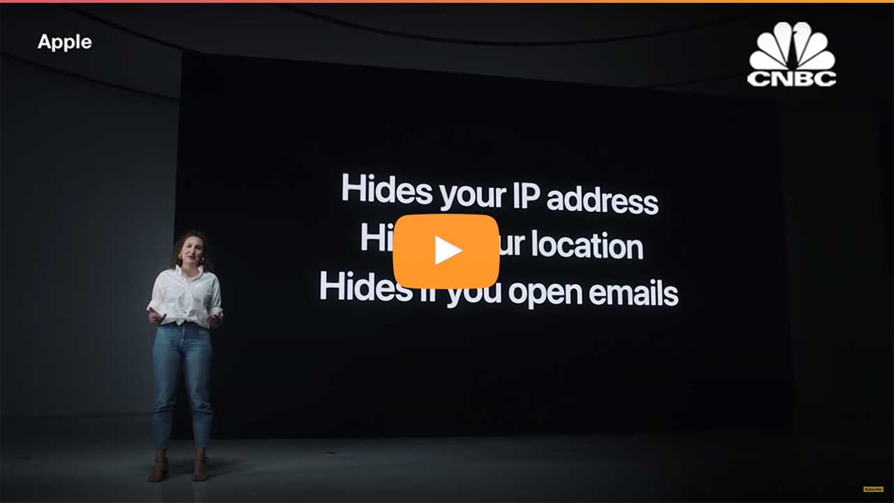 Apple keynote presentation of Mail Privacy Protection