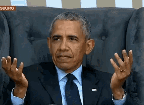 Obama shrugging