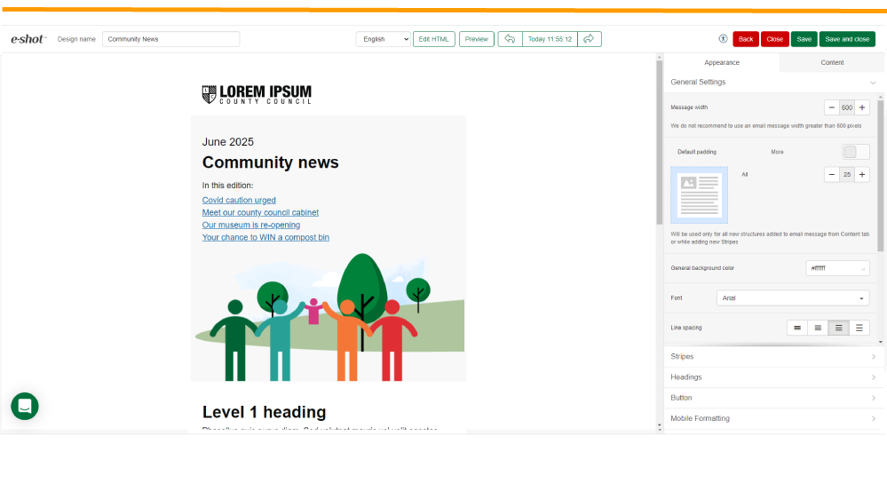 Template showcase: Local Government Newsletter