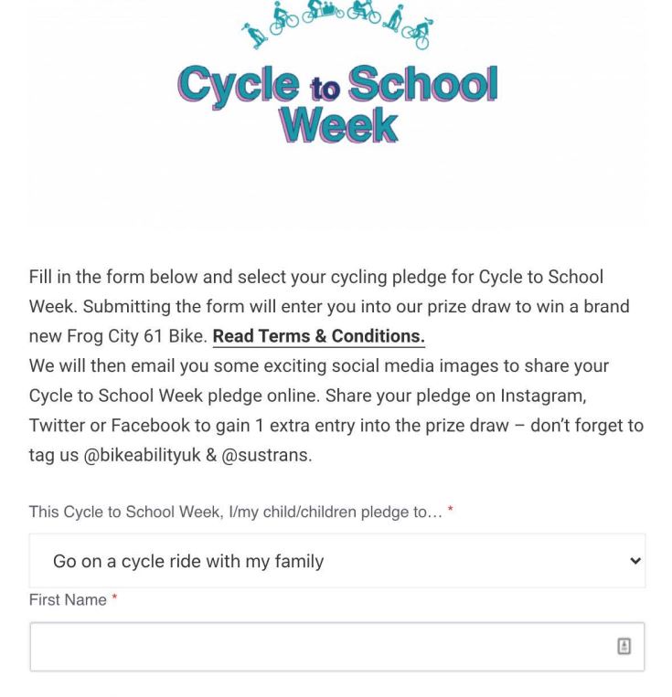 cycle pledge