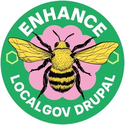 local gov drupal Enhance logo with bee in the centre