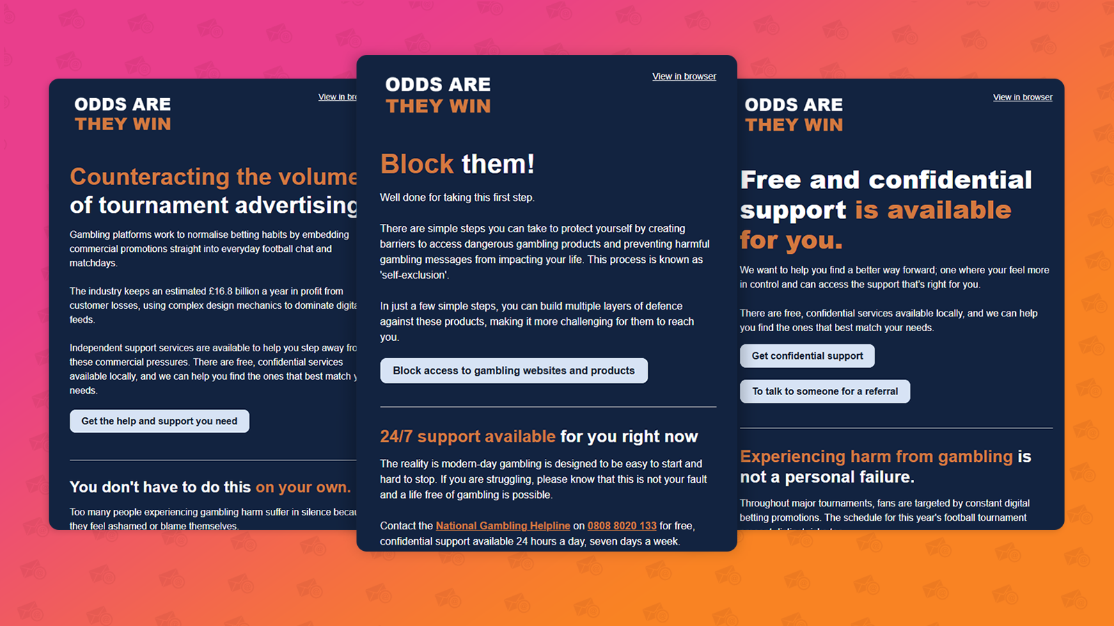 Email Library Campaign: Odds are they win