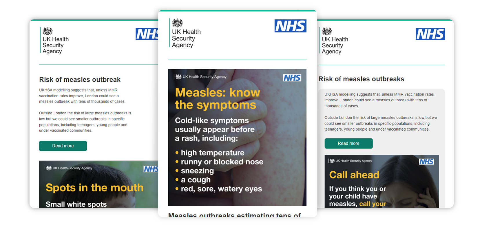 Email Library Campaign: Measles and MMR