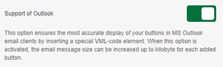 switch in e-shot interface to support outlook