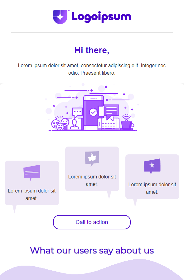 Feedback template visual