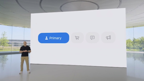 Apple mail inbox categorisation demo