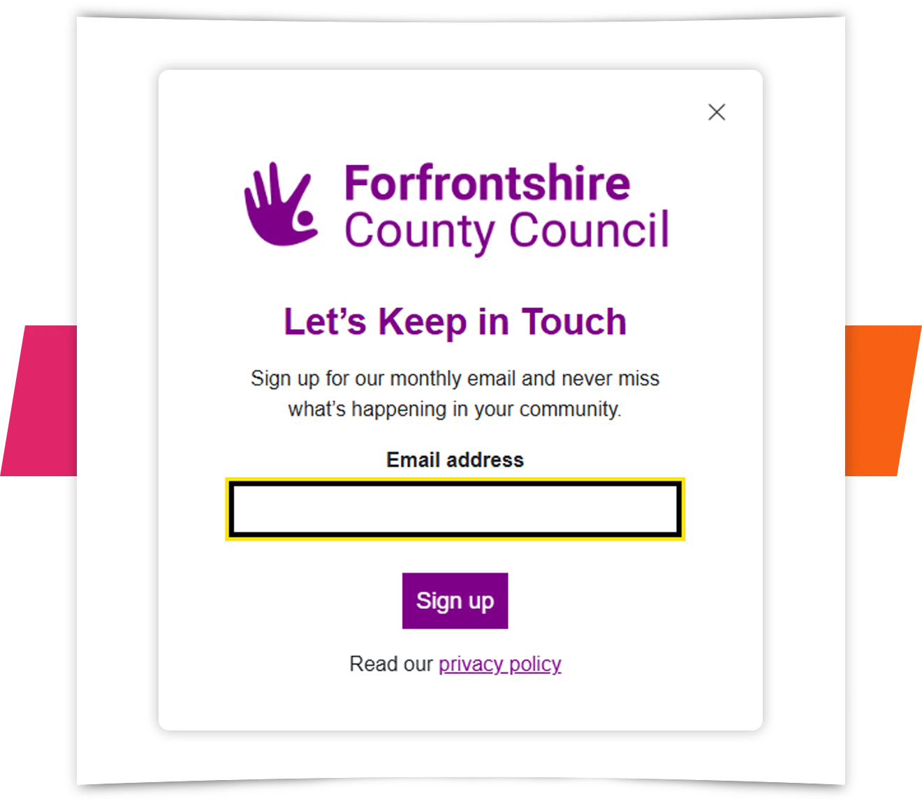 GOV.UK accessibility box