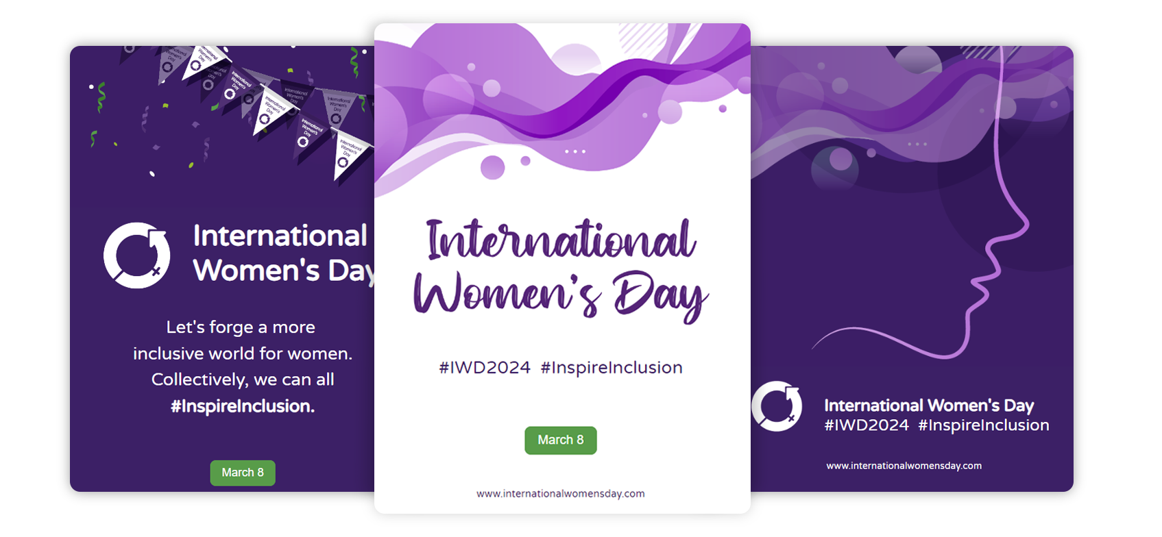 International Women's Day 2024 email stack