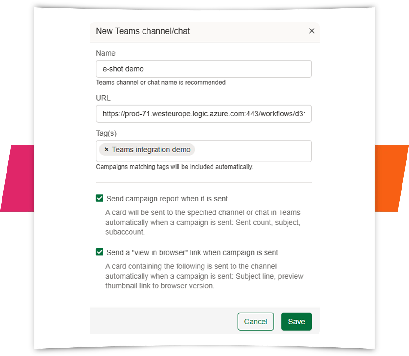 Teams integration setup