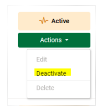 Deactivating a campaign