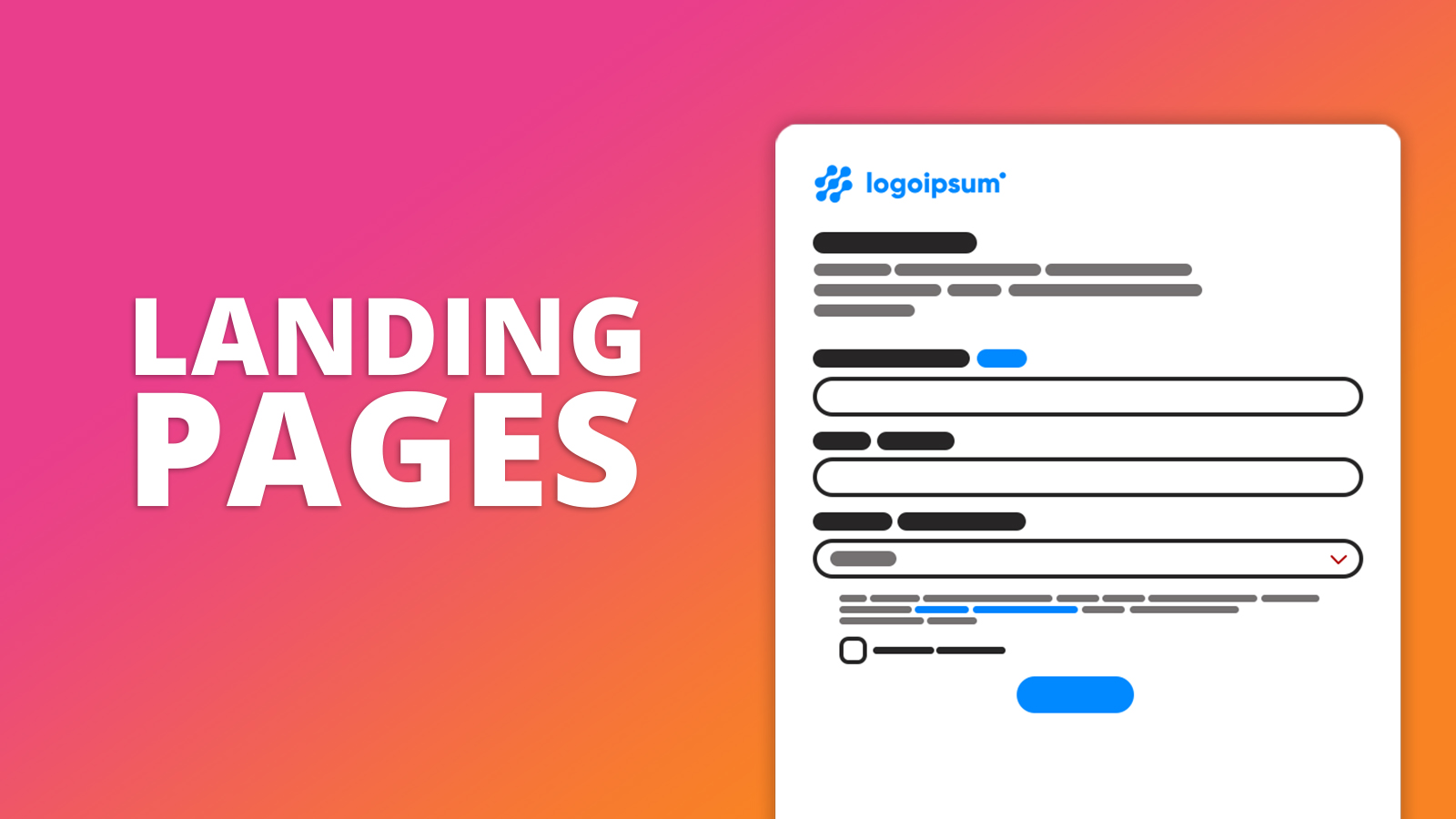 Forms: Landing Pages