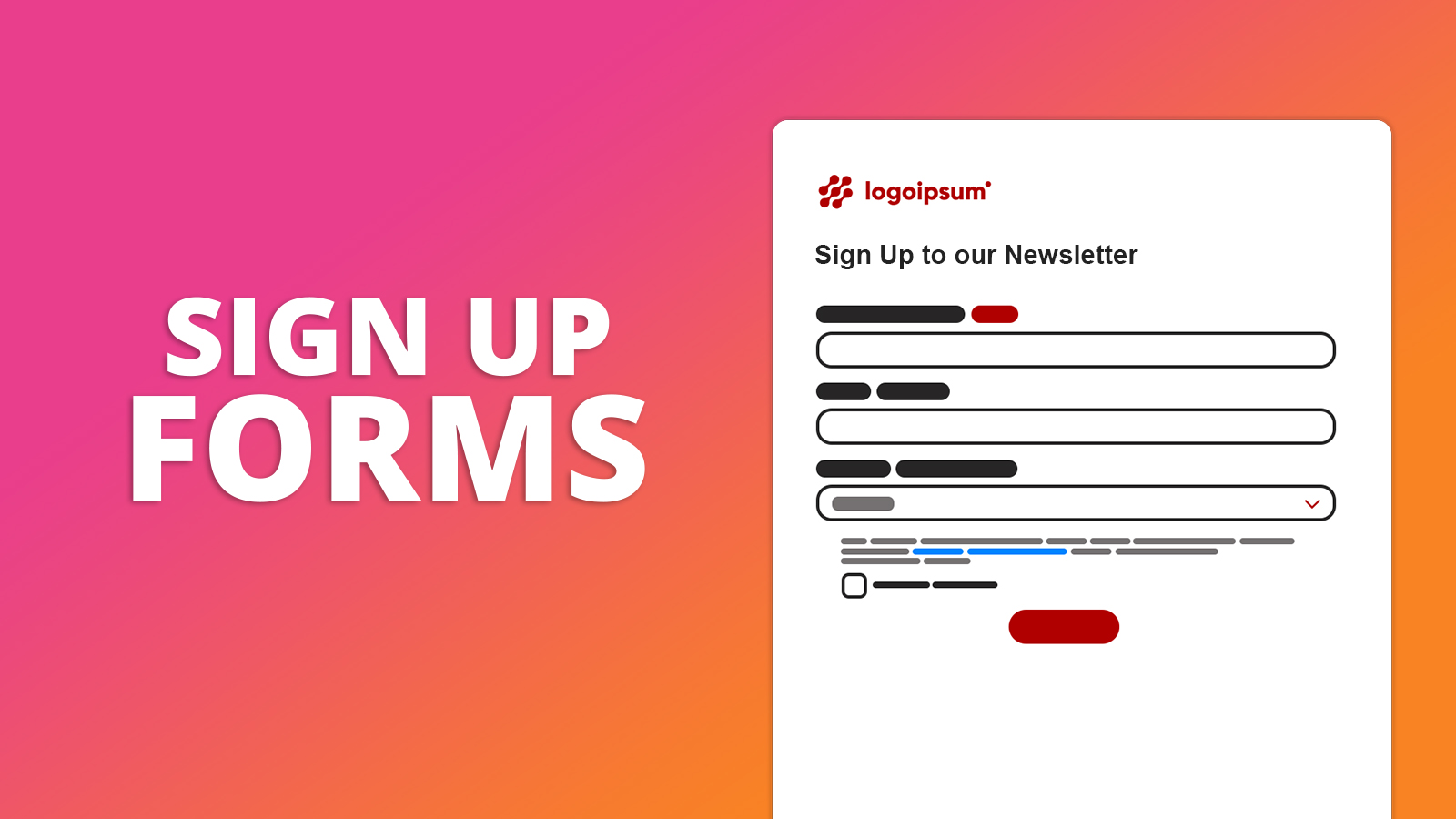 Forms: Sign-up forms