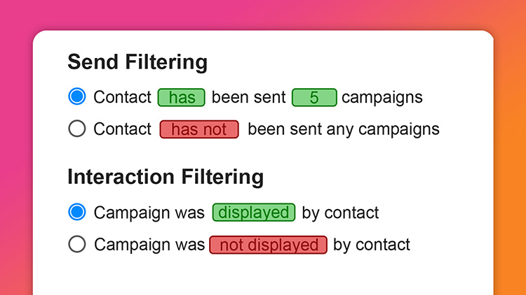 Campaigns: Filtering