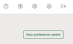 New preference centre 
