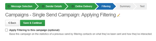optional campaign filtering