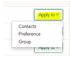 Applying a saved filter 