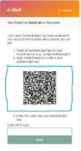 MFA example QR code