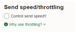 Applying throttling 