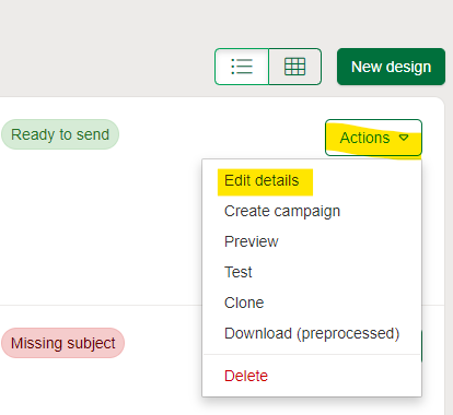 Editing a HTML upload design