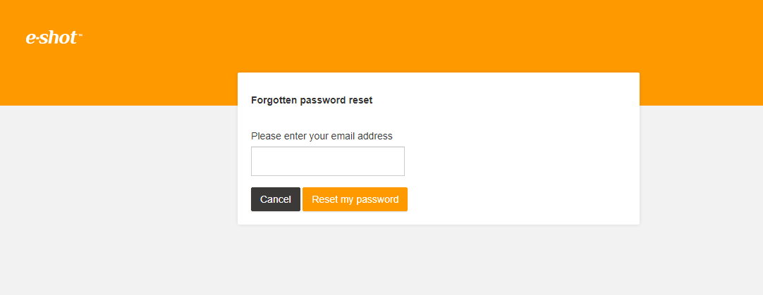 forgotten password email prompt