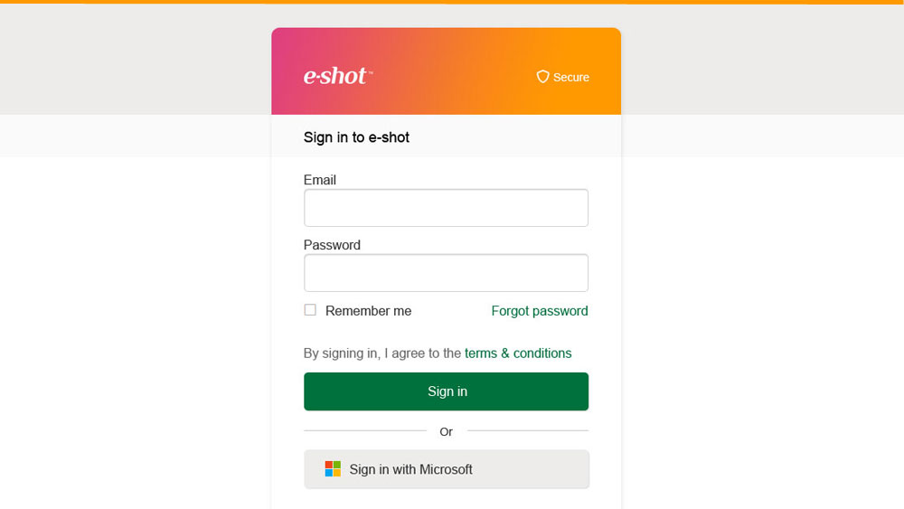 Sign in with Microsoft