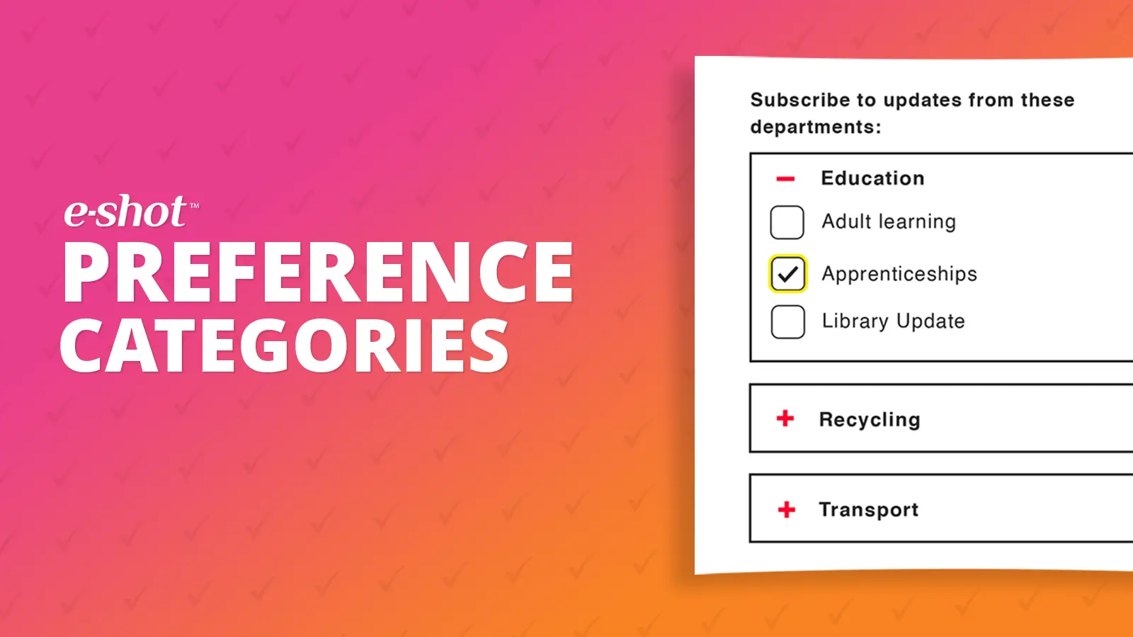 What are preference categories and how to set them up