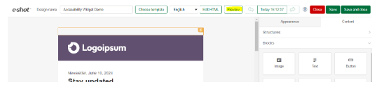Preview from within a design