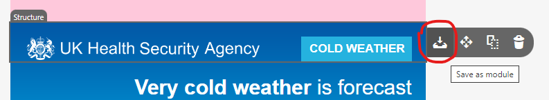 Finding the modules button