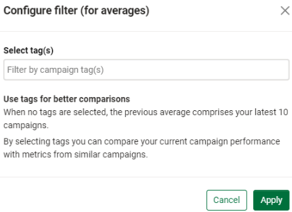 Updating your benchmark settings