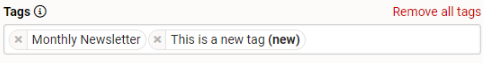 Assigned tags