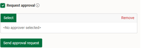 Choosing your approver