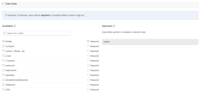 Setting up your SMS form