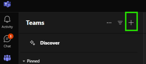 Creating a Teams channel