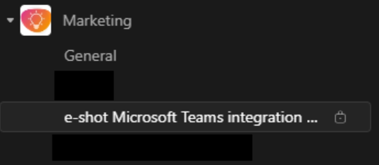 Created Teams channel example