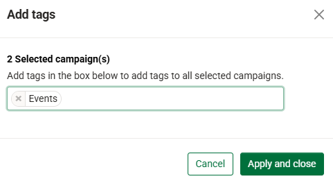 Choosing your tags