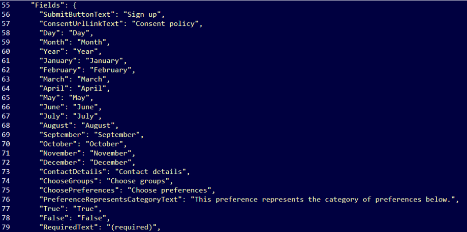 Updating the button text