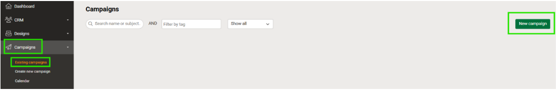 New campaign button