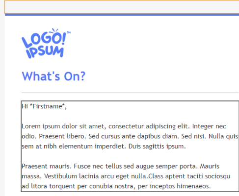 first name personalisation 