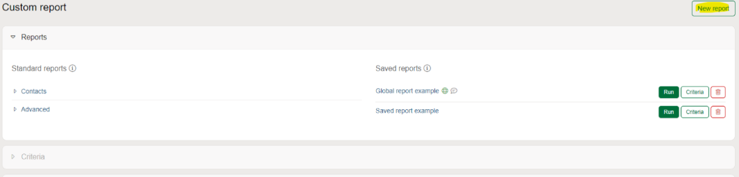 Creating your own report