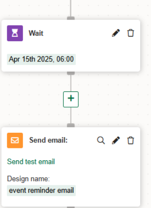 Send email after X date
