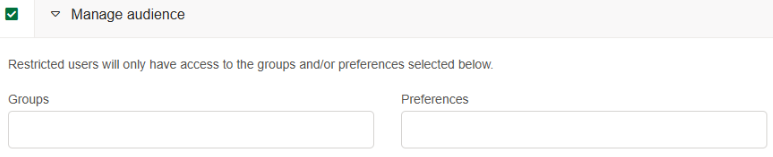Managing a restricted users permissions