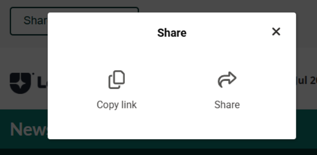Social share with no sign up form
