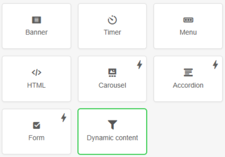 Dynamic content block in editor