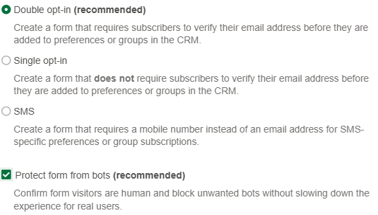 Protect from bots