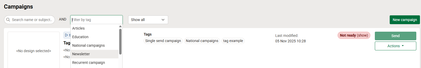 existing designs page