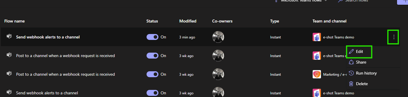 Editing your workflow