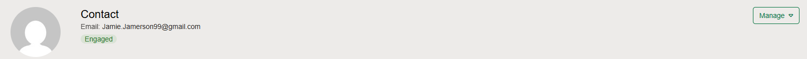 Contact manage button options